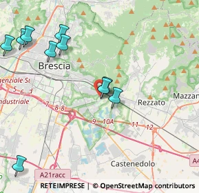 Mappa Via Emilio Rizzi, 25135 Brescia BS, Italia (5.4975)