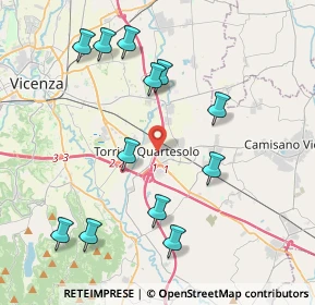 Mappa Via Udine, 36040 Torri di Quartesolo VI, Italia (4.31417)