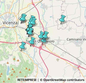 Mappa Via Udine, 36040 Torri di Quartesolo VI, Italia (2.99778)