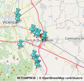 Mappa Via Udine, 36040 Torri di Quartesolo VI, Italia (3.26545)