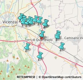 Mappa Via Udine, 36040 Torri di Quartesolo VI, Italia (3.39)