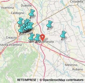 Mappa Via Udine, 36040 Torri di Quartesolo VI, Italia (6.912)
