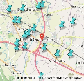 Mappa Via Udine, 36040 Torri di Quartesolo VI, Italia (2.5445)
