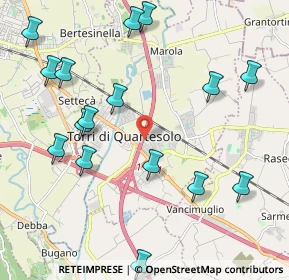 Mappa Via Udine, 36040 Torri di Quartesolo VI, Italia (2.886)