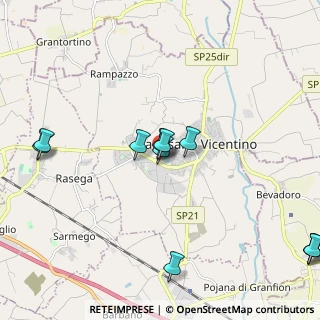 Mappa Via Padre Aurelio, 36043 Camisano Vicentino VI, Italia (2.36909)
