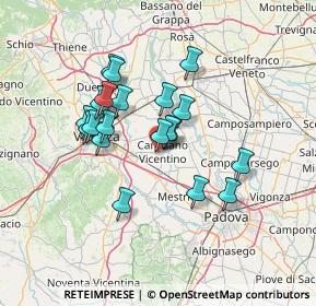 Mappa Via Padre A. Menin, 36043 Camisano Vicentino VI, Italia (11.5095)