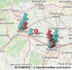 Mappa Via Padre A. Menin, 36043 Camisano Vicentino VI, Italia (14.3415)
