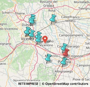 Mappa Via Padre A. Menin, 36043 Camisano Vicentino VI, Italia (13.4575)