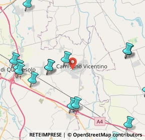 Mappa Via Padre Aurelio, 36043 Camisano Vicentino VI, Italia (5.67933)