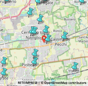 Mappa Via Giuseppe di Vittorio, 20063 Cernusco sul Naviglio MI, Italia (2.79474)