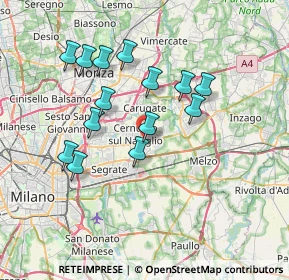 Mappa Via Giuseppe di Vittorio, 20063 Cernusco sul Naviglio MI, Italia (6.6)