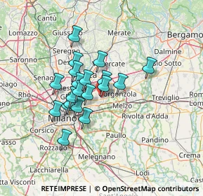 Mappa Via Giuseppe di Vittorio, 20063 Cernusco sul Naviglio MI, Italia (10.2875)