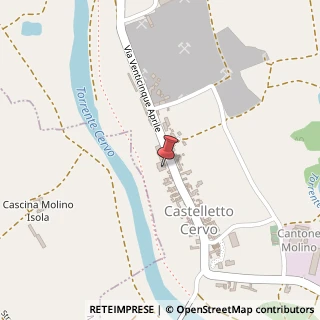 Mappa Via XXV Aprile, 63, 13851 Castelletto Cervo, Biella (Piemonte)