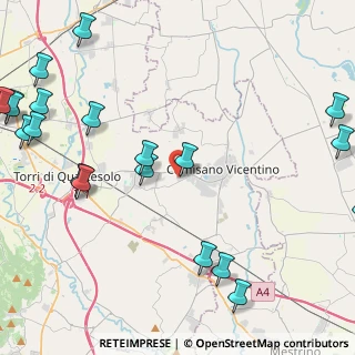 Mappa Via Bachelet, 36043 Camisano Vicentino VI, Italia (6.271)