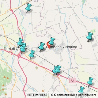 Mappa Via Bachelet, 36043 Camisano Vicentino VI, Italia (5.47333)