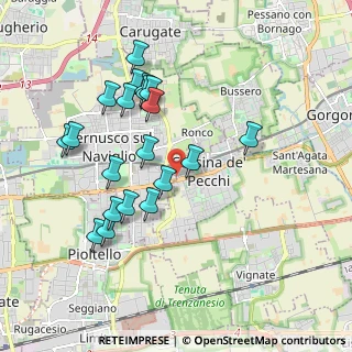 Mappa Via Giacomo Puccini, 20051 Cassina de' Pecchi MI, Italia (1.863)