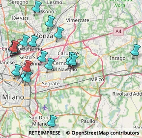 Mappa Via Giacomo Puccini, 20051 Cassina de' Pecchi MI, Italia (9.513)