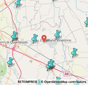 Mappa Viale Magellano, 36043 Camisano Vicentino VI, Italia (6.933)