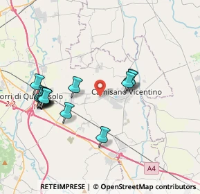 Mappa Viale Magellano, 36043 Camisano Vicentino VI, Italia (3.94267)