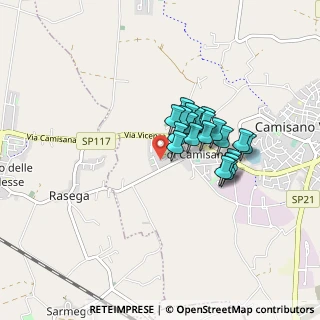 Mappa Viale Magellano, 36043 Camisano Vicentino VI, Italia (0.6095)