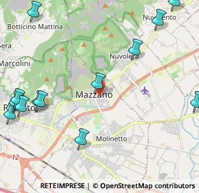 Mappa Via Angelo Inganni, 25080 Mazzano BS, Italia (2.96231)