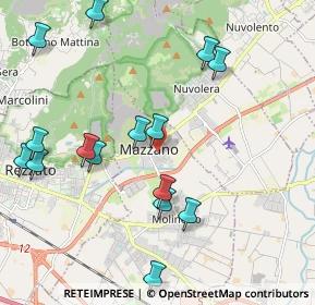 Mappa Via Angelo Inganni, 25080 Mazzano BS, Italia (2.30667)