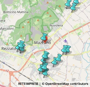 Mappa Via Angelo Inganni, 25080 Mazzano BS, Italia (2.33632)