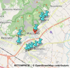 Mappa Via Angelo Inganni, 25080 Mazzano BS, Italia (1.69091)
