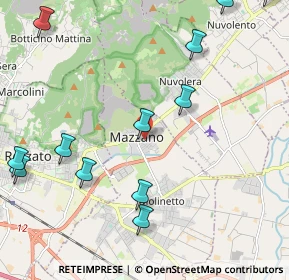 Mappa Via Angelo Inganni, 25080 Mazzano BS, Italia (2.72667)