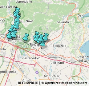 Mappa Via Angelo Inganni, 25080 Mazzano BS, Italia (8.626)