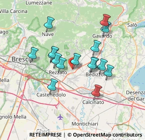 Mappa Via Angelo Inganni, 25080 Mazzano BS, Italia (6.12375)