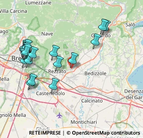 Mappa Via Angelo Inganni, 25080 Mazzano BS, Italia (8.8735)