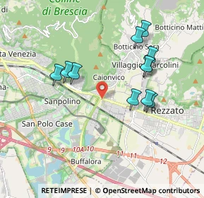 Mappa Viale Sant'eufemia, 25135 Brescia BS, Italia (1.79455)