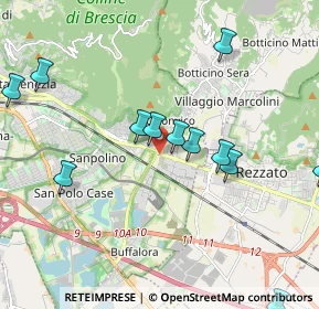 Mappa Viale Sant'eufemia, 25135 Brescia BS, Italia (2.20667)