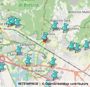 Mappa Viale Sant'eufemia, 25135 Brescia BS, Italia (3.0605)