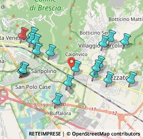 Mappa Viale Sant'eufemia, 25135 Brescia BS, Italia (2.1455)