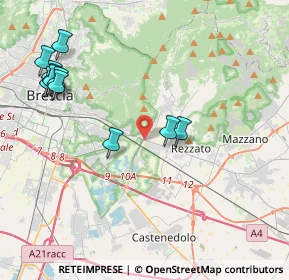 Mappa Viale Sant'eufemia, 25135 Brescia BS, Italia (4.69182)
