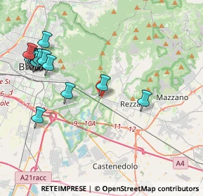Mappa Viale Sant'eufemia, 25135 Brescia BS, Italia (4.85733)