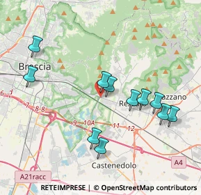 Mappa Viale Sant'eufemia, 25135 Brescia BS, Italia (3.84)