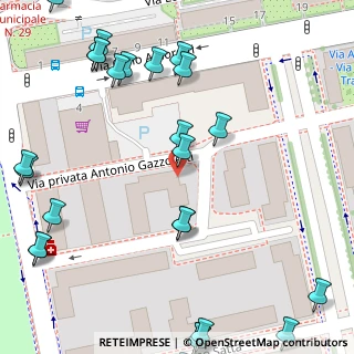 Mappa Via Privata Antonio Gazzoletti, 20157 Milano MI, Italia (0.1)