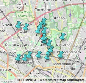 Mappa Via Alessandro Astesani, 20161 Milano MI, Italia (1.51895)