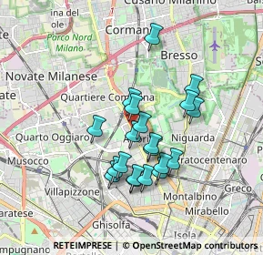Mappa Via Alessandro Astesani, 20161 Milano MI, Italia (1.458)
