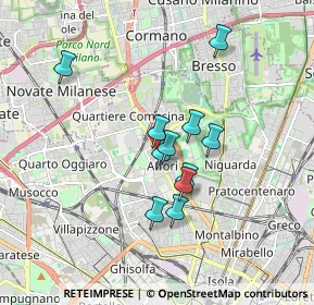 Mappa Via Alessandro Astesani, 20161 Milano MI, Italia (1.36273)