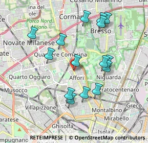 Mappa Via Alessandro Astesani, 20161 Milano MI, Italia (1.84667)