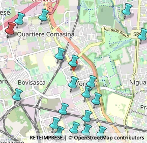 Mappa Via Alessandro Astesani, 20161 Milano MI, Italia (1.4215)