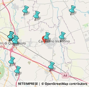 Mappa Via Negrin, 36043 Camisano Vicentino VI, Italia (5.30385)