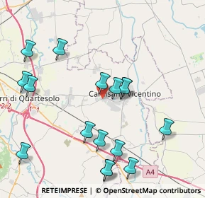 Mappa Via Negrin, 36043 Camisano Vicentino VI, Italia (4.49875)