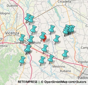 Mappa Via Negrin, 36043 Camisano Vicentino VI, Italia (7.125)