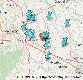 Mappa Via Negrin, 36043 Camisano Vicentino VI, Italia (5.89056)