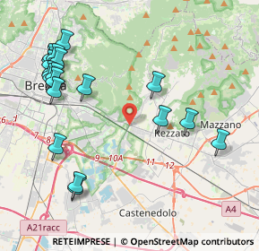 Mappa Viale Sant'eufemia, 25135 Brescia BS, Italia (4.891)